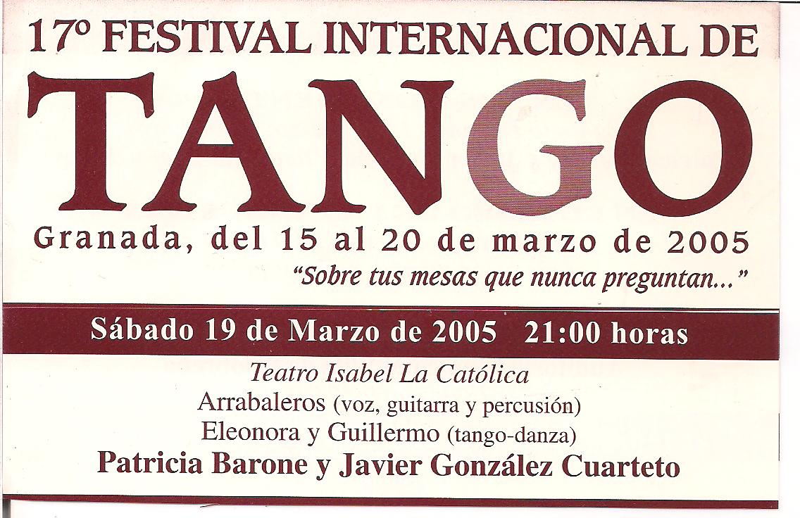 17 Festival Granada (Programa)