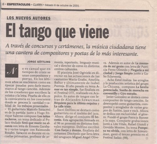 Clarín (El tango que viene)