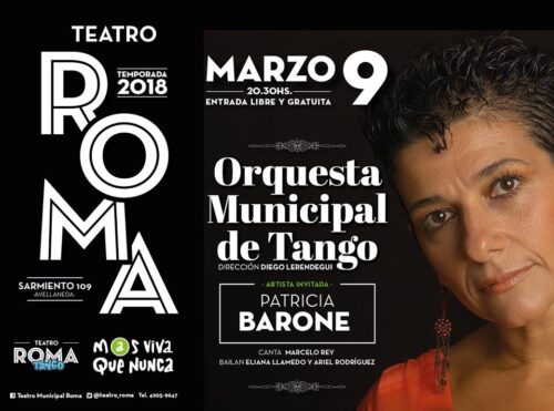 Teatro Roma con Orq. Avellaneda Flyer